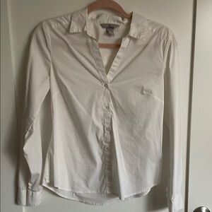 H&M Gray and White Shirt